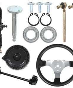 Kit de Volante de 300mm y Eje Ajustable de Piñón de