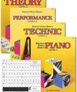 Set de Aprendizaje Bastien Piano Basics Nivel 4 por Bastien