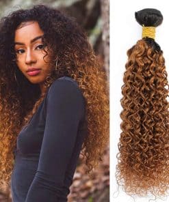 Mechones de Cabello Humano Rizado Kinky de 2 Tonos 1B/30