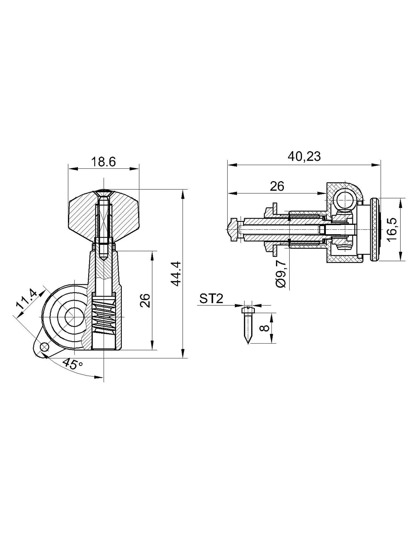 Clavijas de afinación de cuerdas para guitarra Bogart - Imagen 6