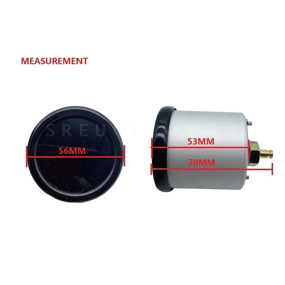 Medidor de Turbo Boost 52 mm Negro 0-30 PSI Medidor de - Imagen 7