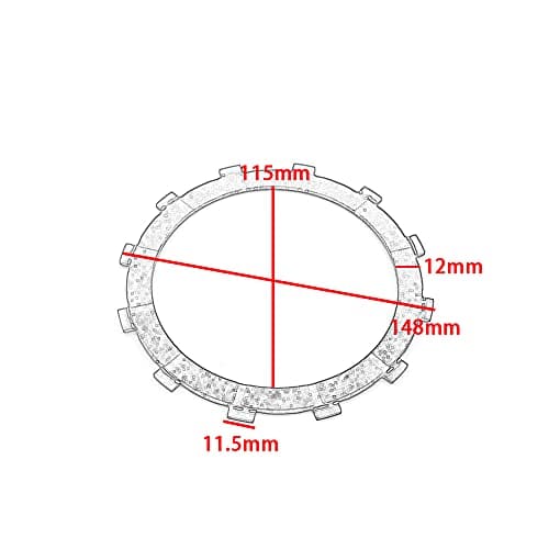 7PCS Discos de Embrague de Fricción Seca, Para Ducati 748 - Imagen 4