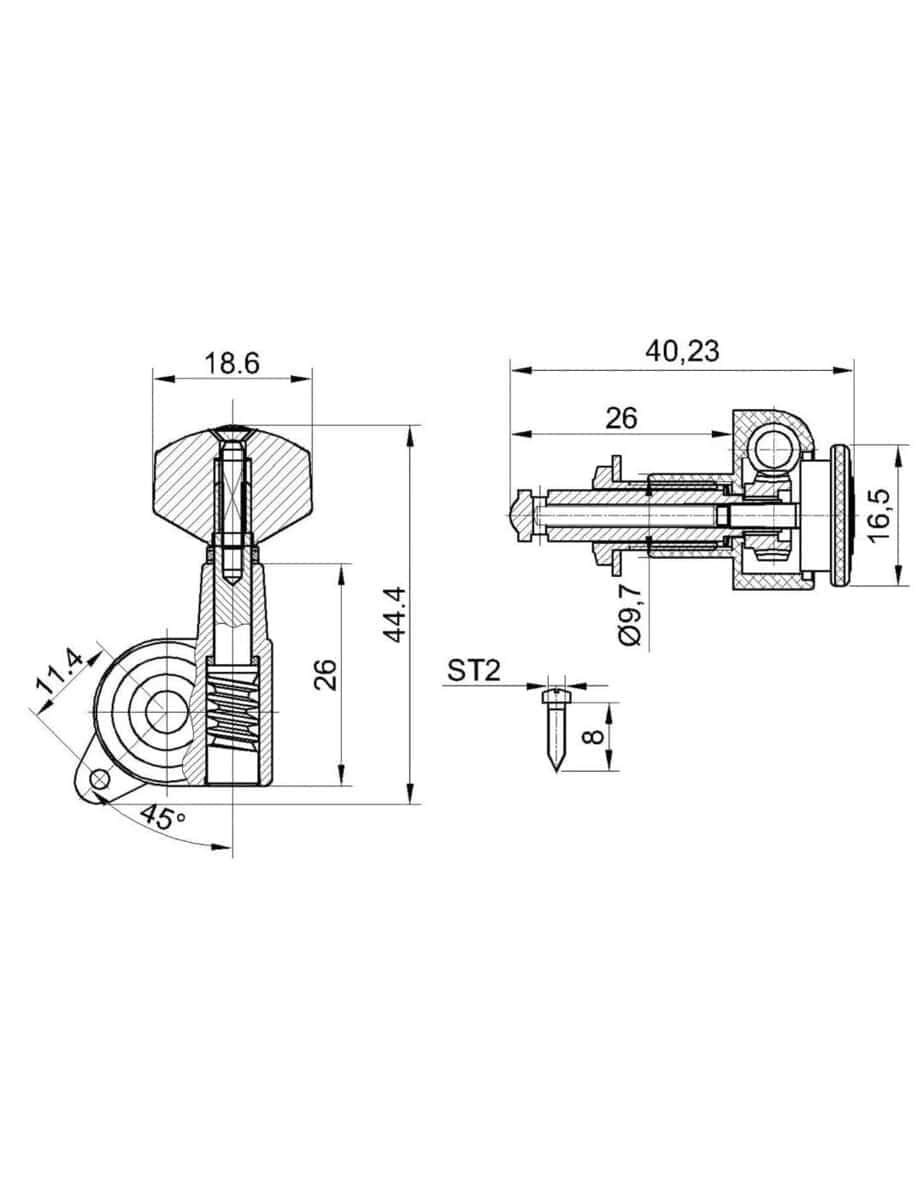 Bogart Clavijas de Afinación de Cuerdas de Guitarra con - Imagen 6