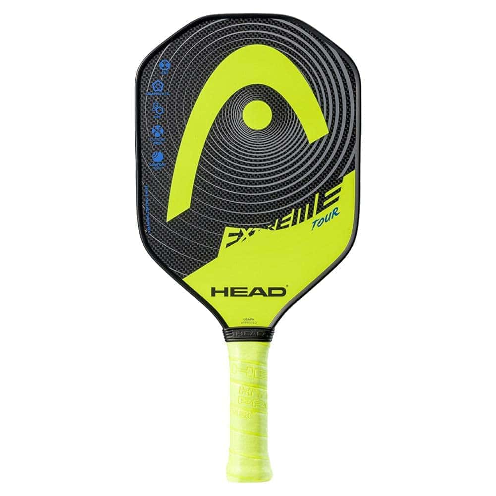 Pala de pickleball HEAD Extreme Tour, amarillo, mango de 3