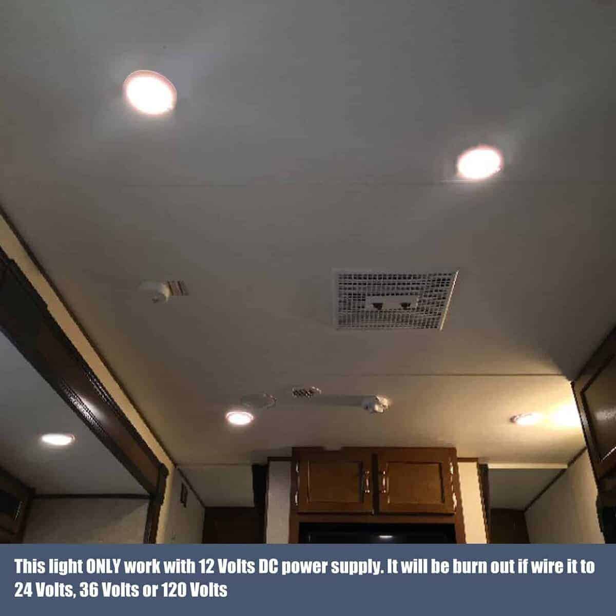 Facon 5" Luz Interior LED para RV - Juego de 3 Luces de - Imagen 10