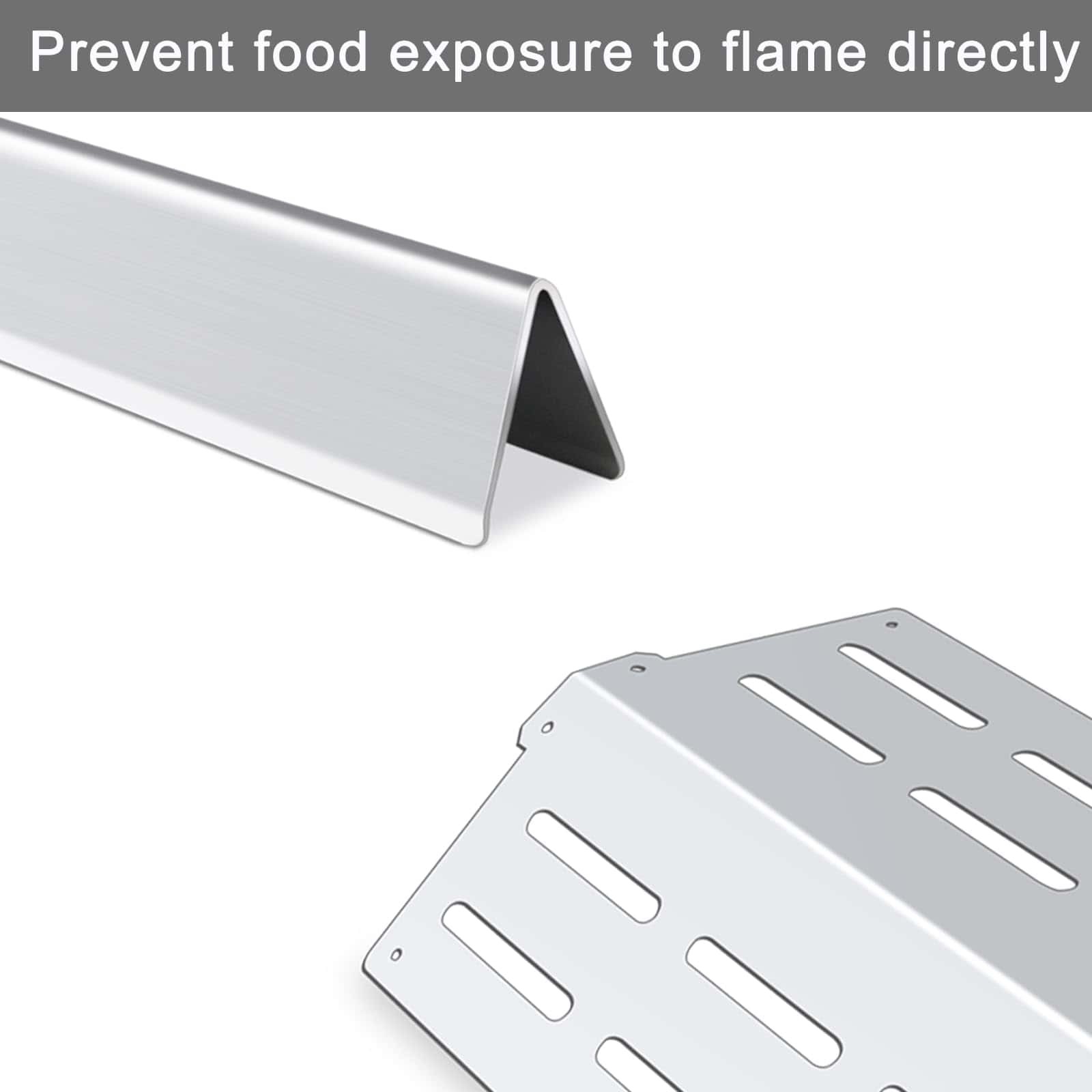 Barras Flavorizantes de Acero Inoxidable Plowo y Deflector - Imagen 7