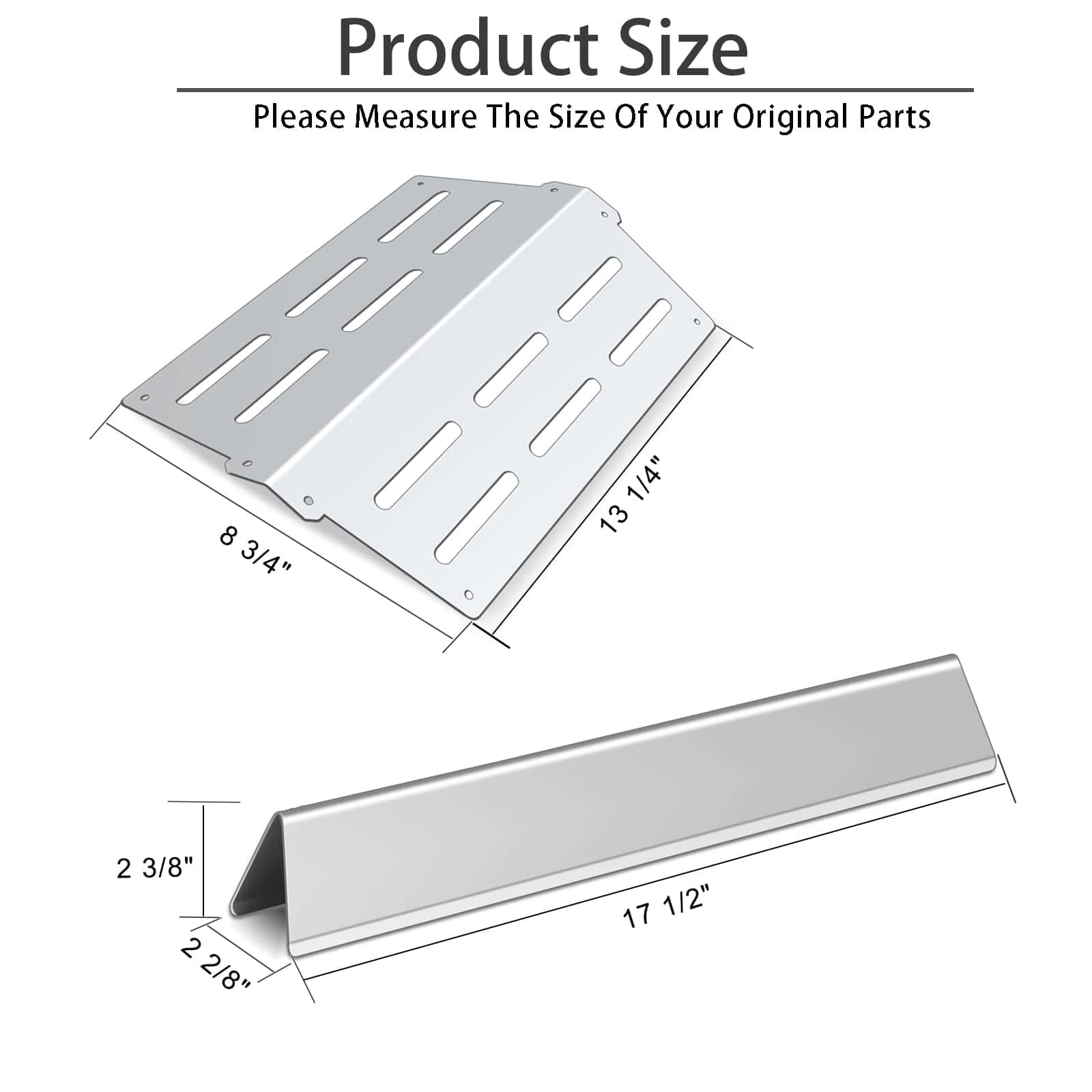 Barras Flavorizantes de Acero Inoxidable Plowo y Deflector - Imagen 3
