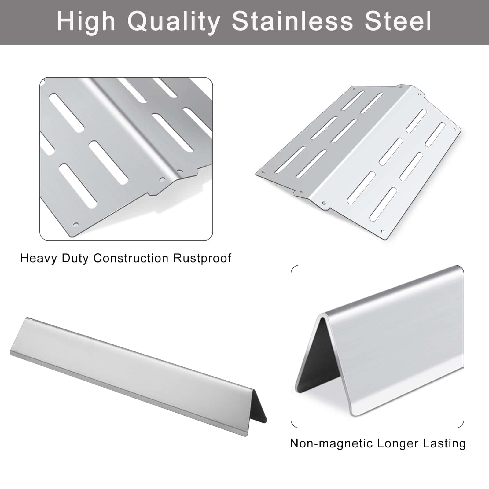 Barras Flavorizantes de Acero Inoxidable Plowo y Deflector - Imagen 5