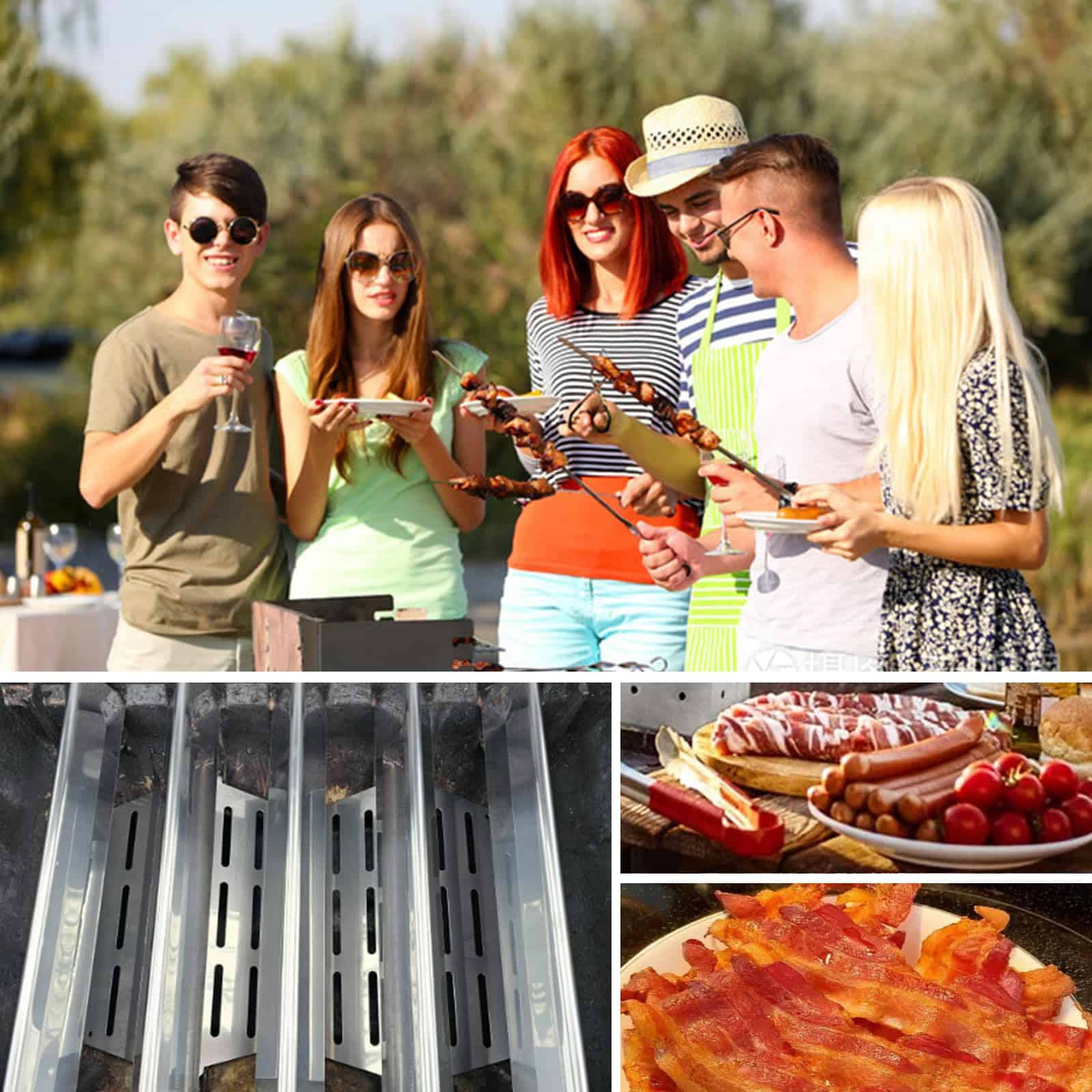 Barras Flavorizantes de Acero Inoxidable Plowo y Deflector - Imagen 8