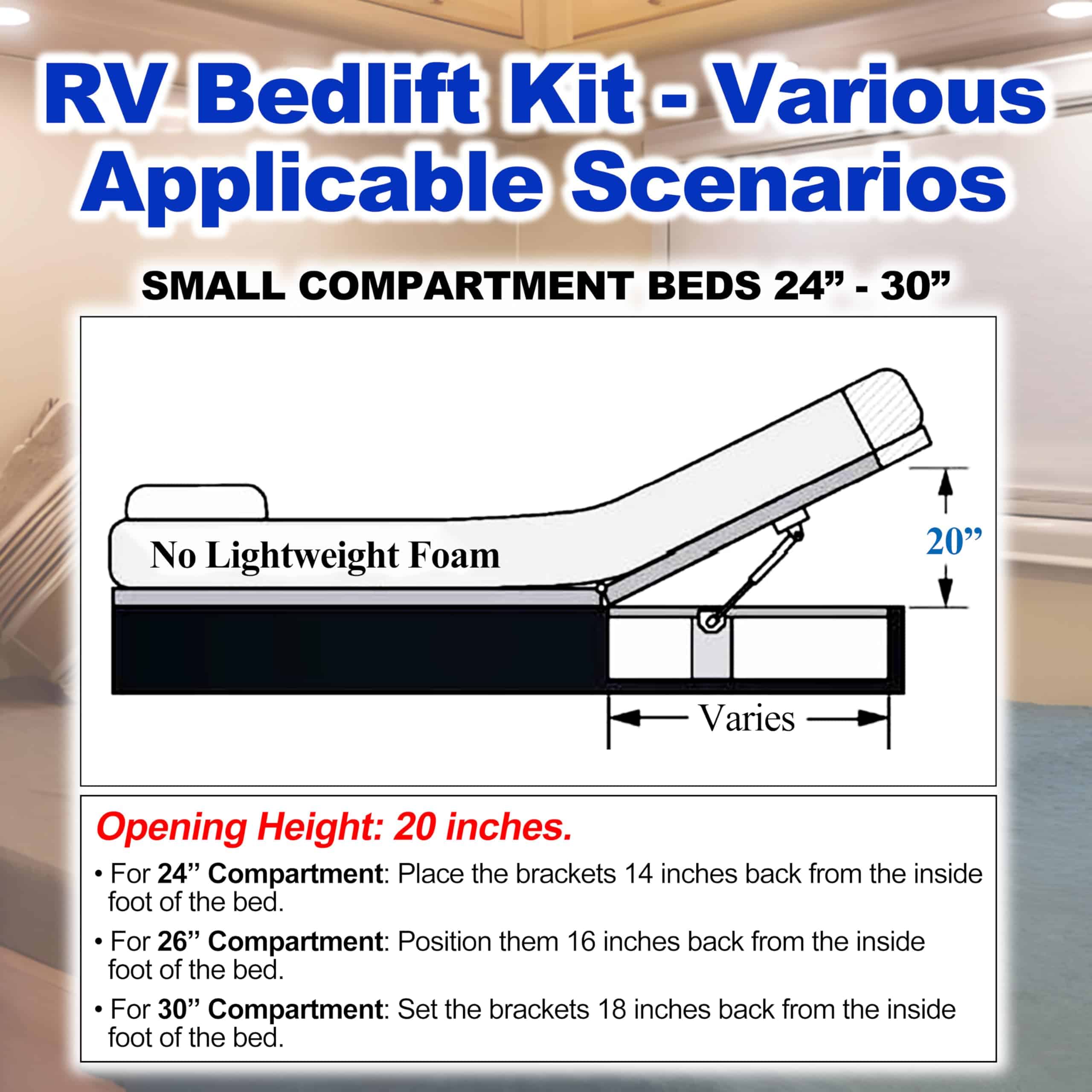 Kit de Elevación de Cama para RV de WEST ORGIN, - Imagen 6