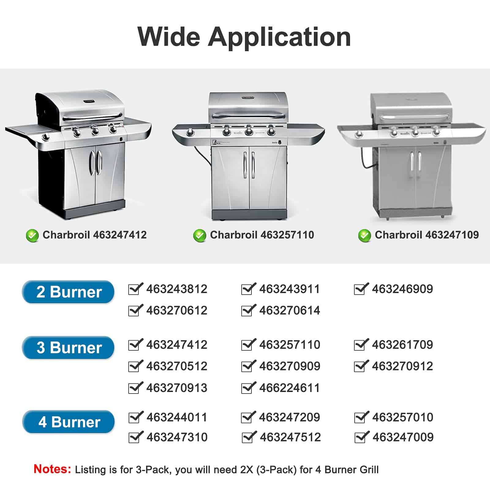 Kit de Piezas para Parrilla Compatible con Char-Broil - Imagen 4