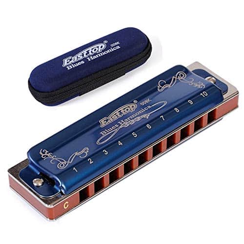 Armónica de Blues Diatónica 10 Agujeros T008K con Estuche - - Imagen 9