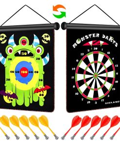 Tablero de dardos magnético Sisland Monster para niños,