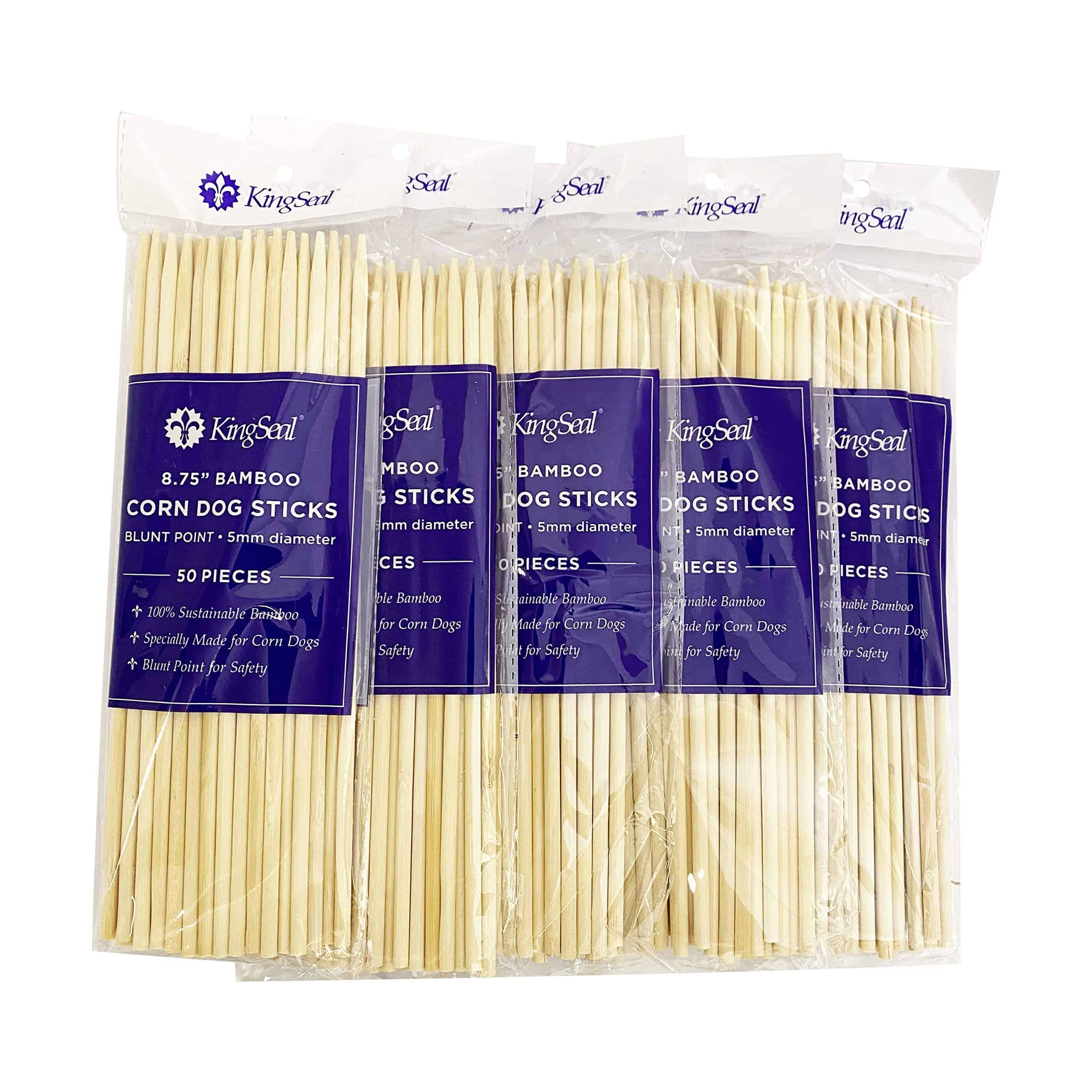 Brochetas de Bambú Renovable KingSeal para Perritos