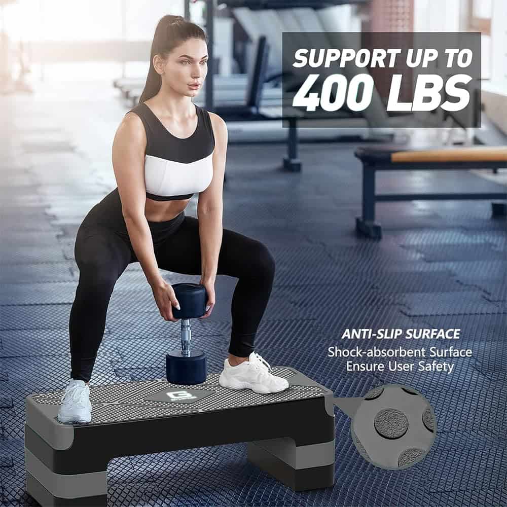 GYMMAGE Step de Ejercicios Aeróbicos, Step Aeróbico - Imagen 3