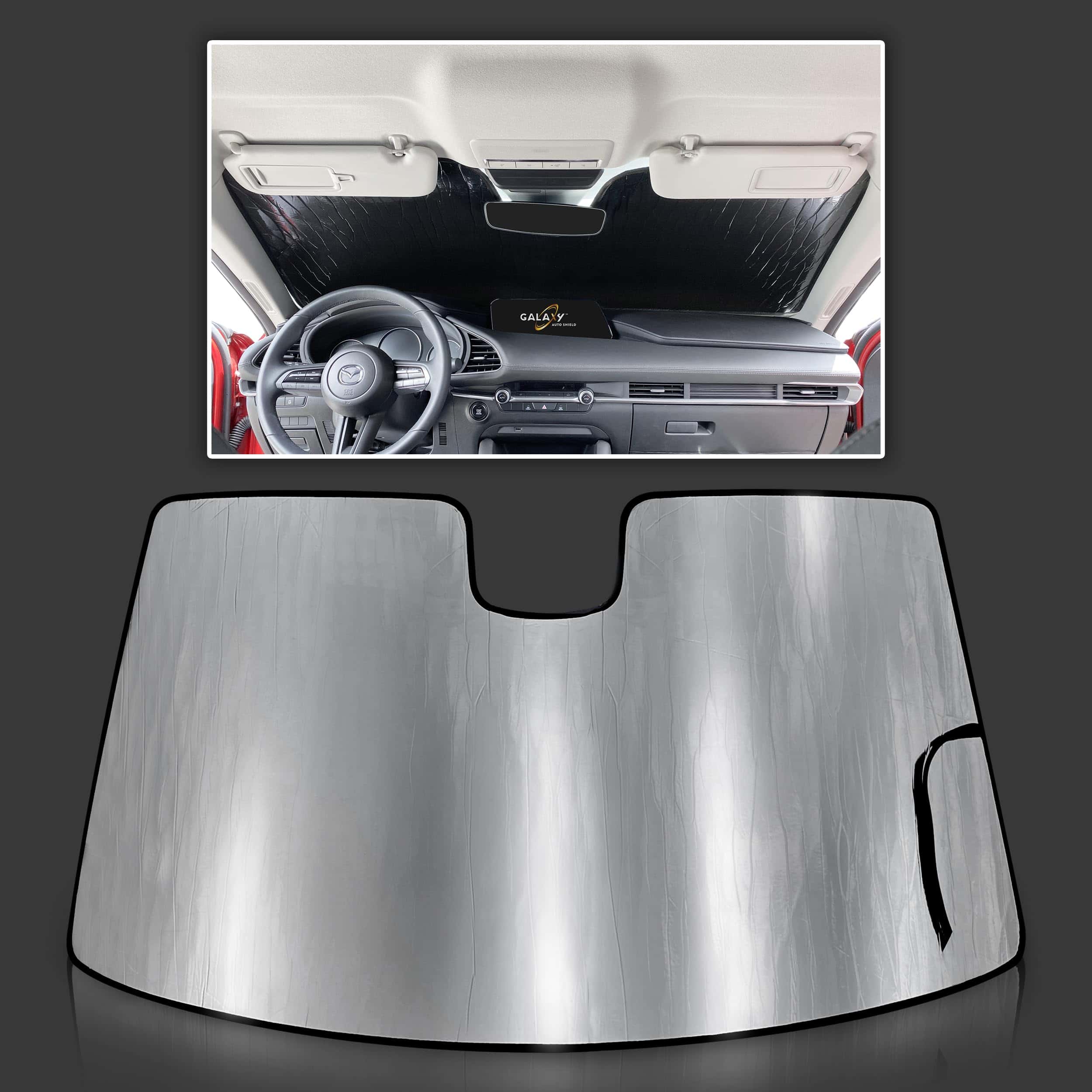 Sombrilla reflectante a medida para parabrisas para Mazda 3