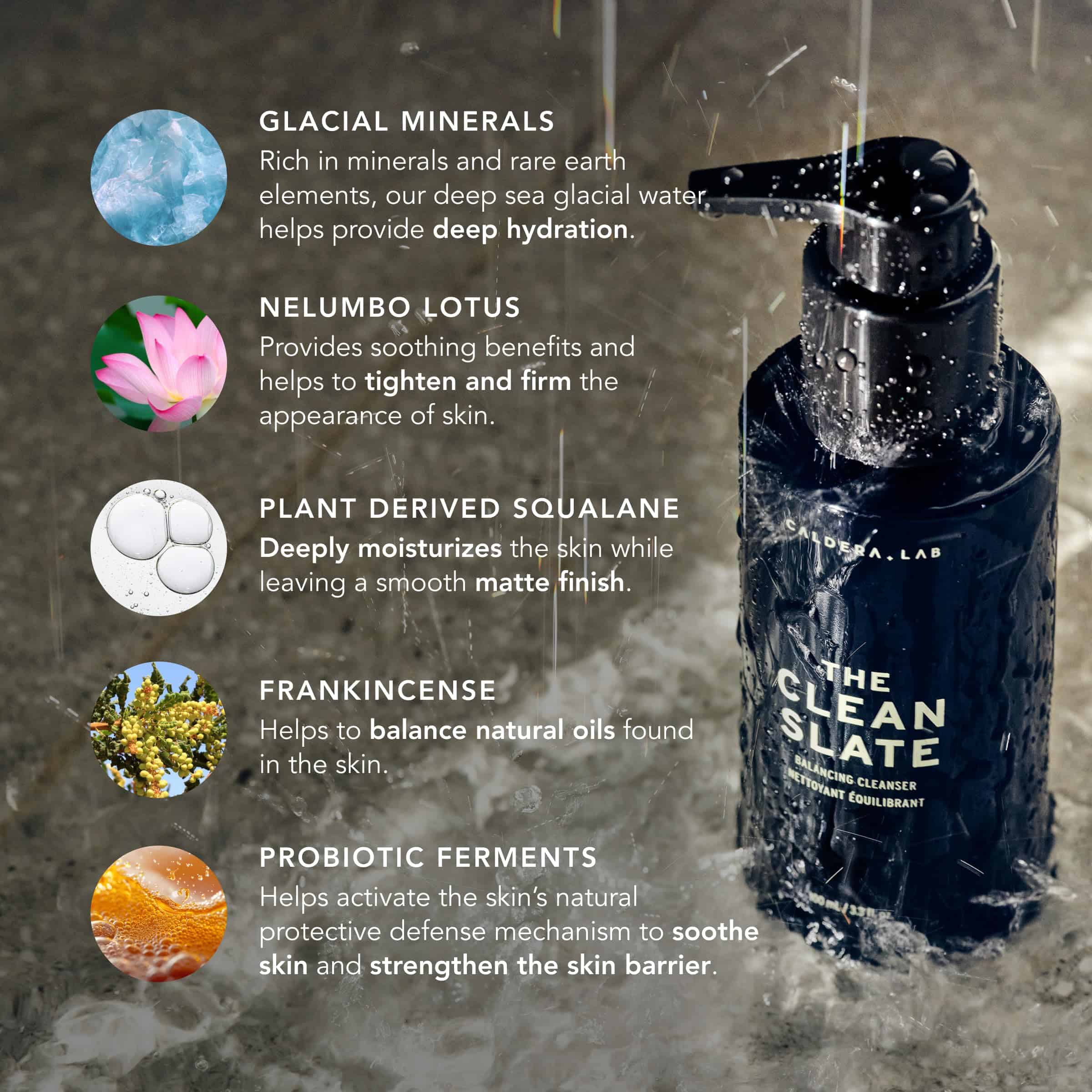 Caldera + Lab The Clean Slate | Limpiador facial espumoso - Imagen 4