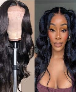 Pelucas de Cabello Humano Ondulado para Mujeres Negras 4x4