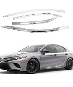 AUTOCLOVER Tape-On Rain Guards Window Visors 4 -Chrome 2018-