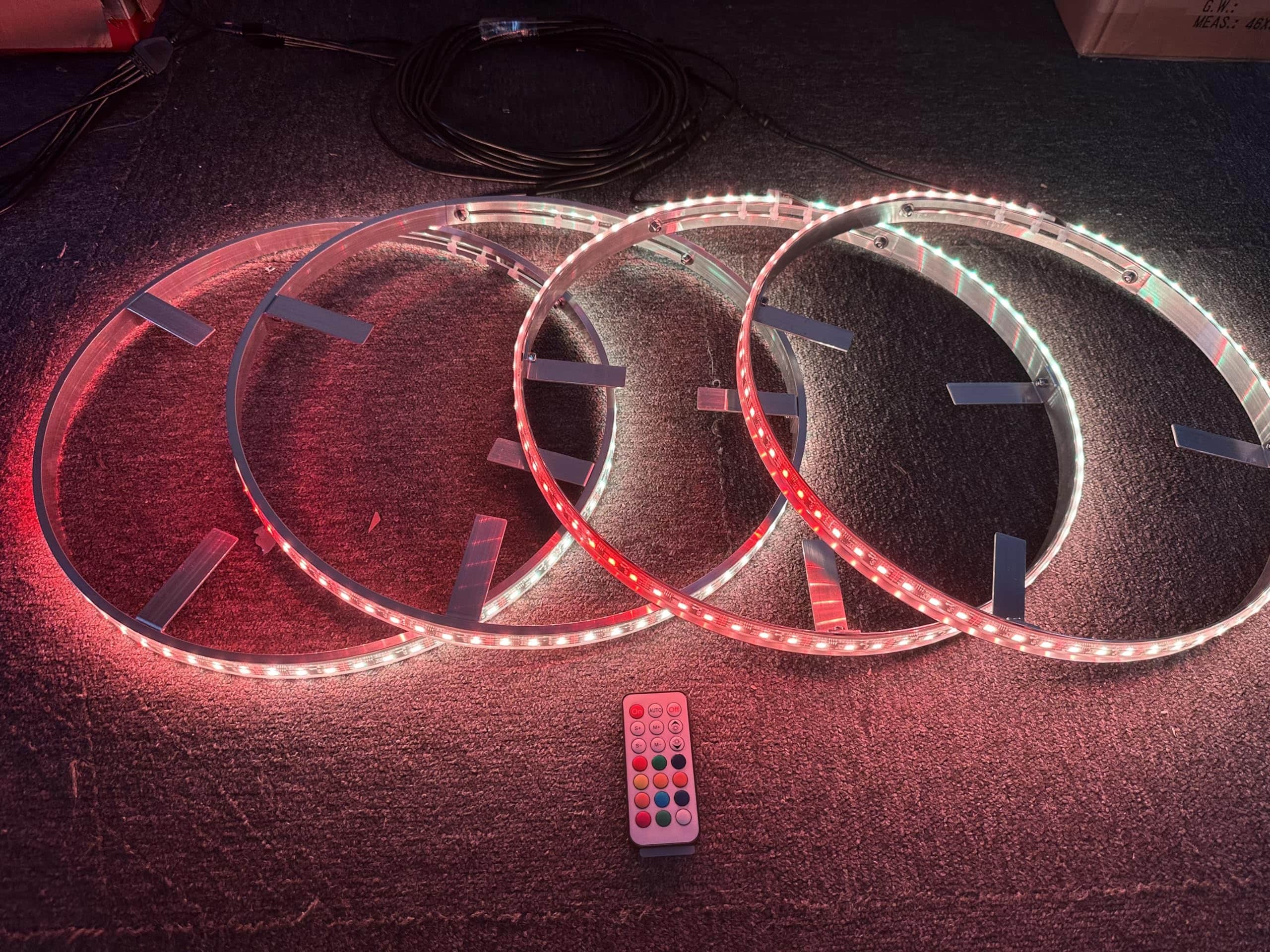 4PCS 17.5'' Luces LED RGB Cambiantes de Color de Carrusel - Imagen 7