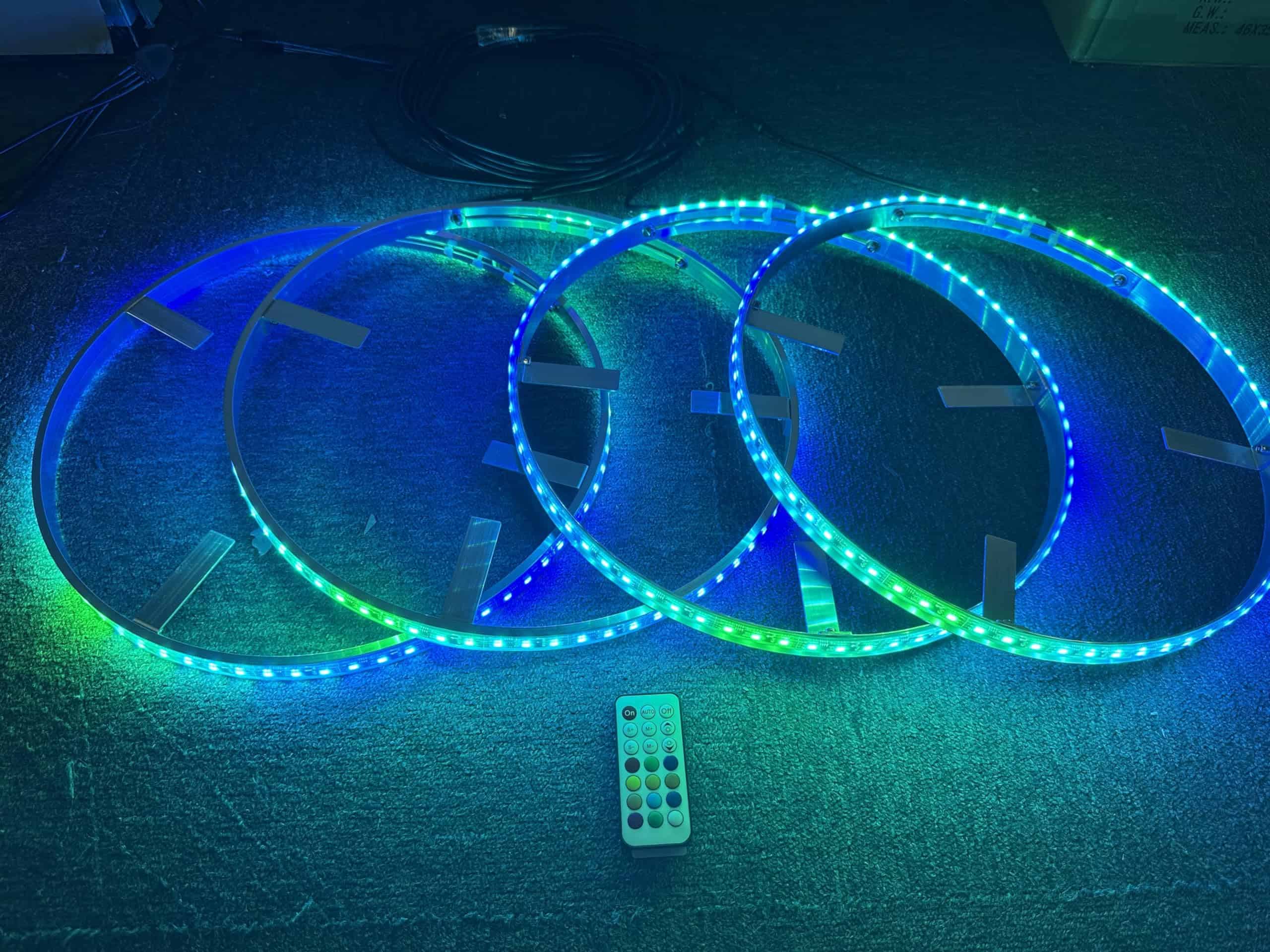 4PCS 17.5'' Luces LED RGB Cambiantes de Color de Carrusel - Imagen 5