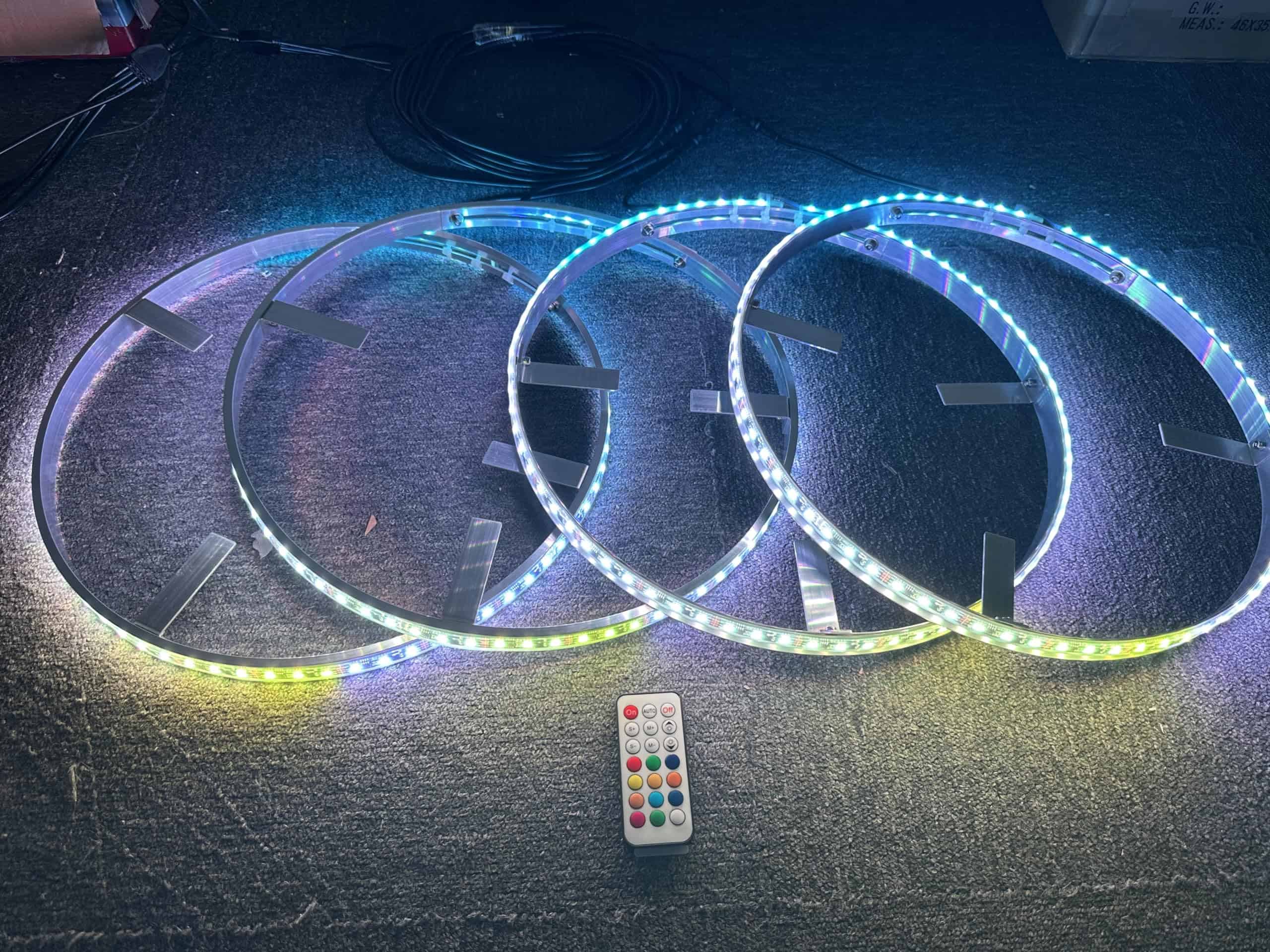 4PCS 17.5'' Luces LED RGB Cambiantes de Color de Carrusel - Imagen 6