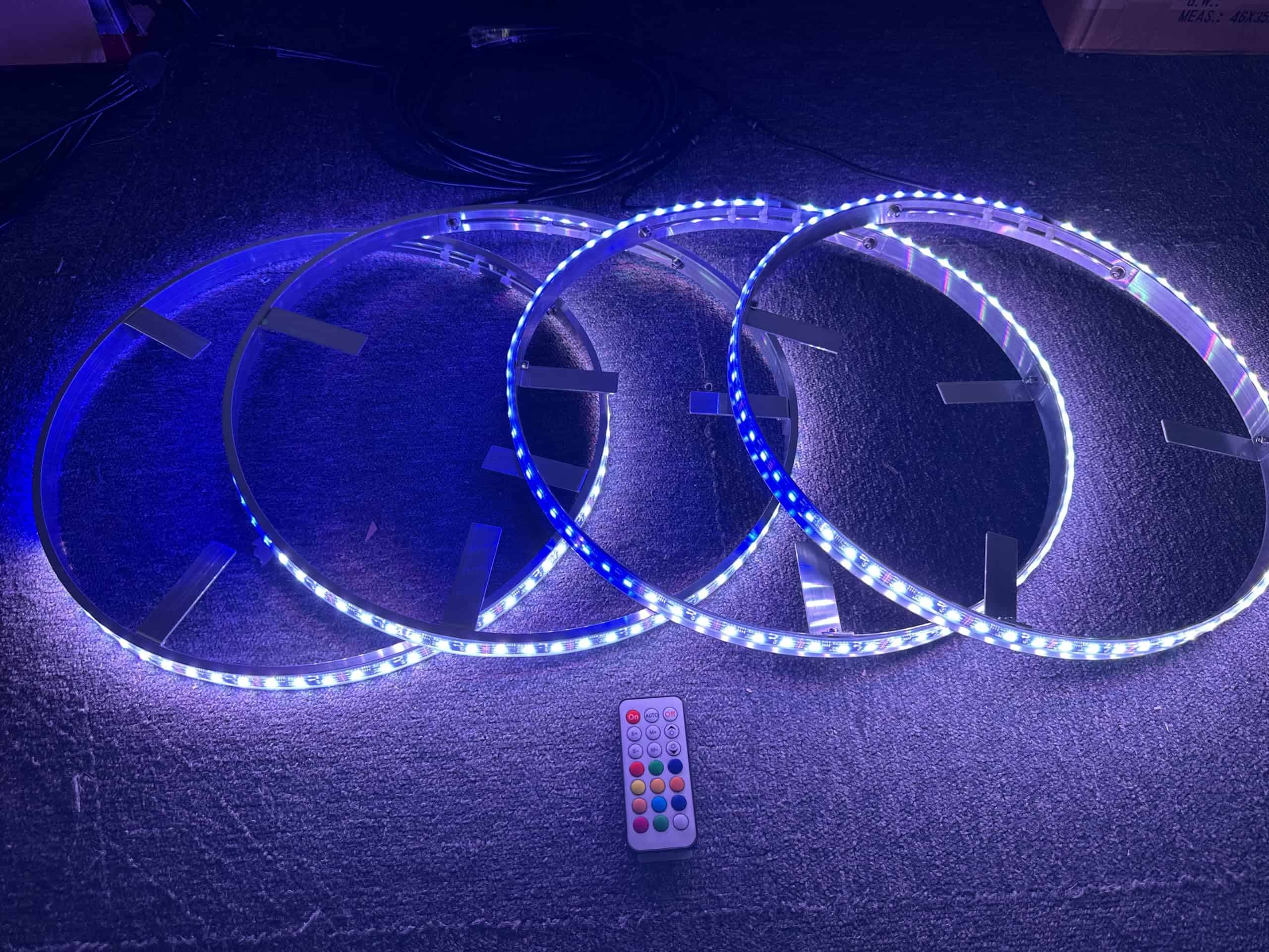 4PCS 17.5'' Luces LED RGB Cambiantes de Color de Carrusel - Imagen 3