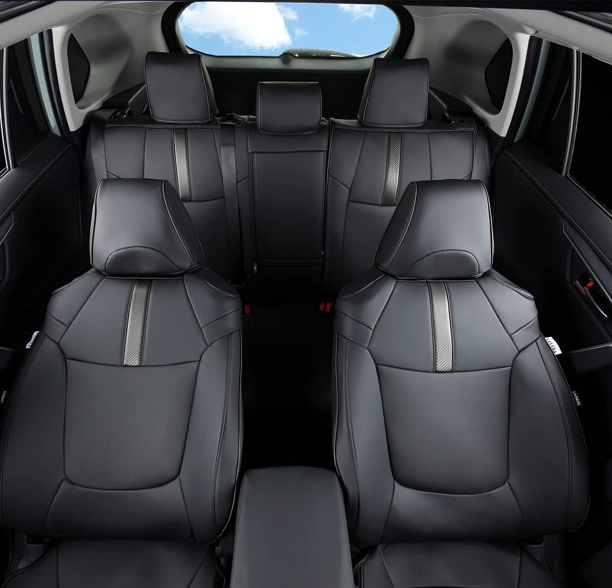 Fundas de Asiento LuluDa Custom Fit para Toyota RAV4 - Imagen 6