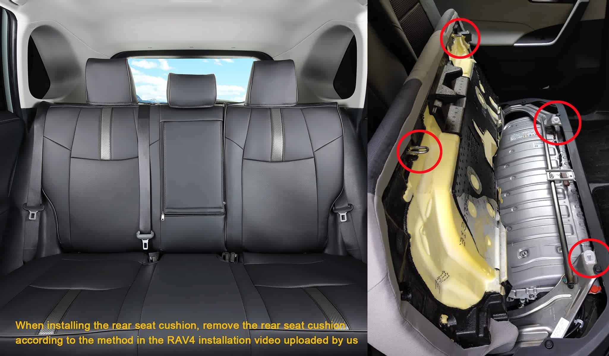 Fundas de Asiento LuluDa Custom Fit para Toyota RAV4 - Imagen 4