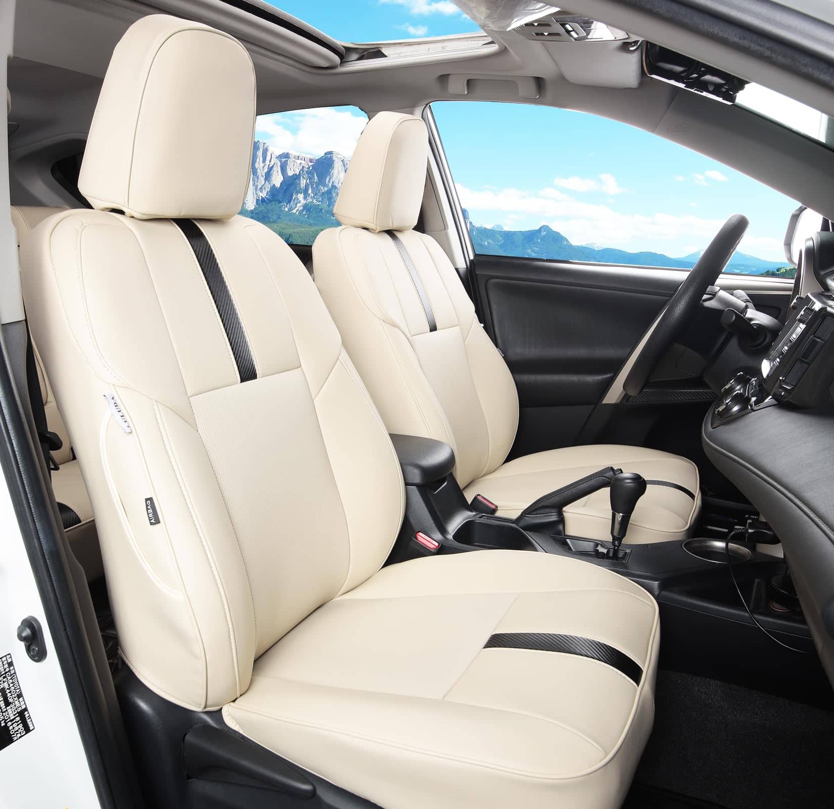 Funda de asiento LuluDa Custom Fit para Toyota RAV4 2013