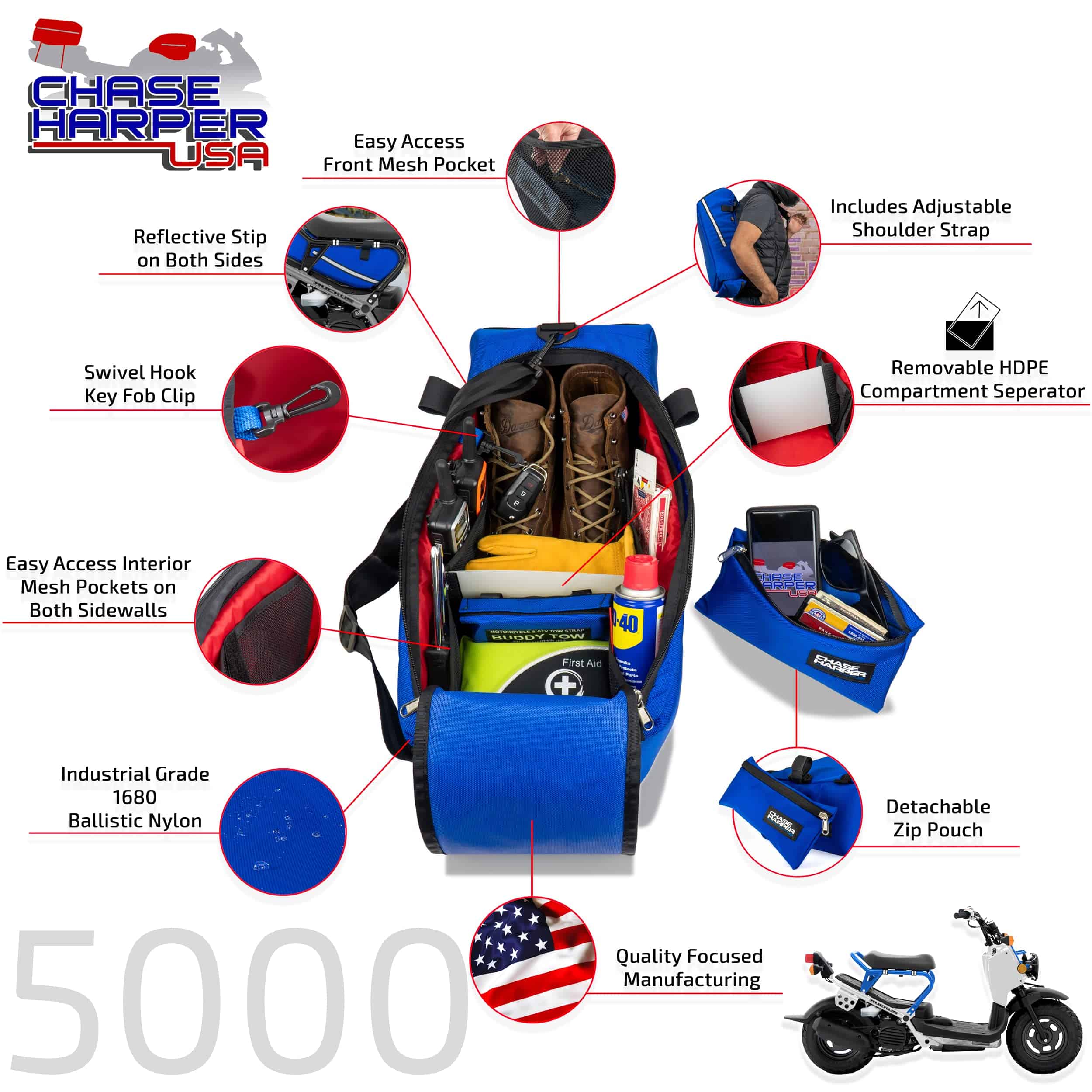 Bolsa debajo del asiento Chase HarperUSA 5000 - Modelo 2020 - Imagen 4
