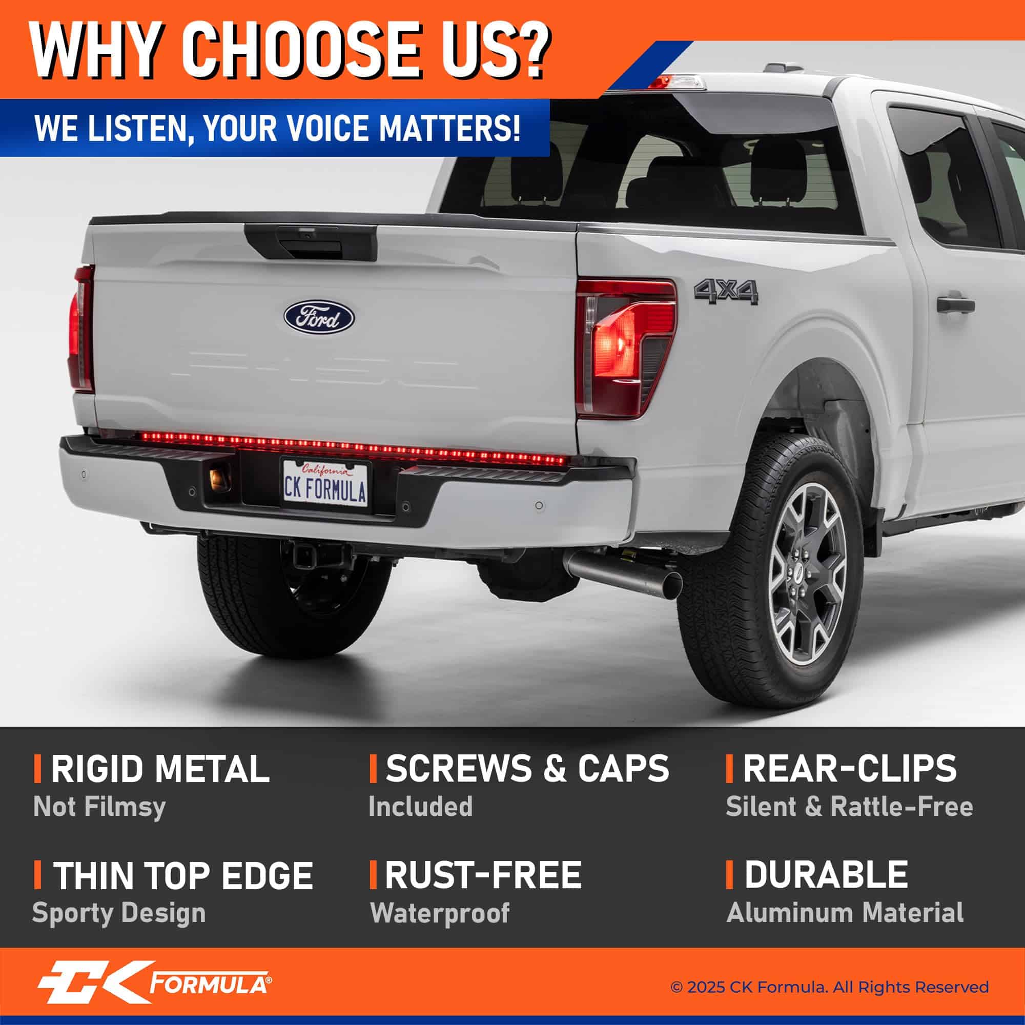 Porta Placas Mate en Negro - Paquete de 2, Marco de Placa - Imagen 5