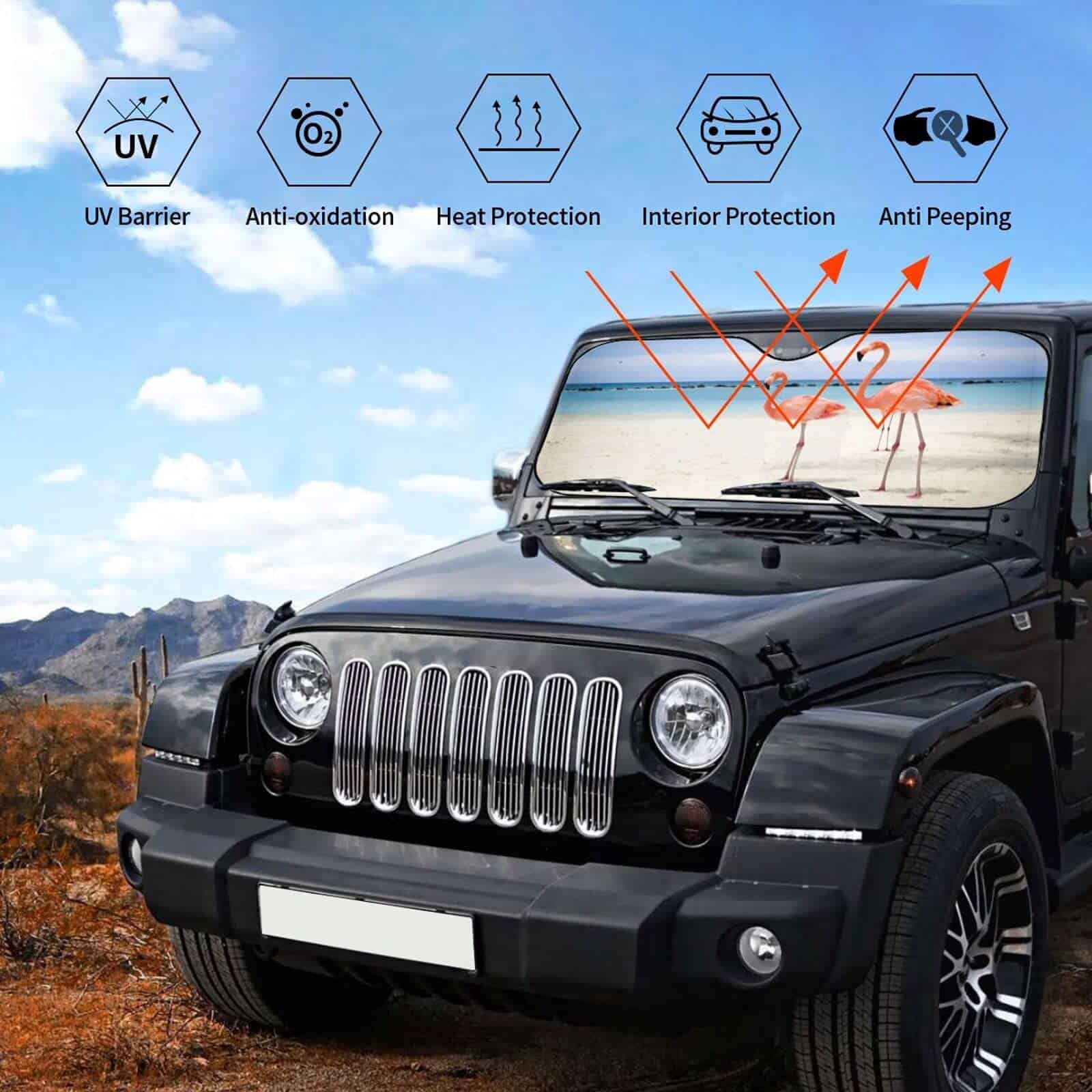 Sombrilla de Parabrisas Delantera de Verano con Lindos - Imagen 7