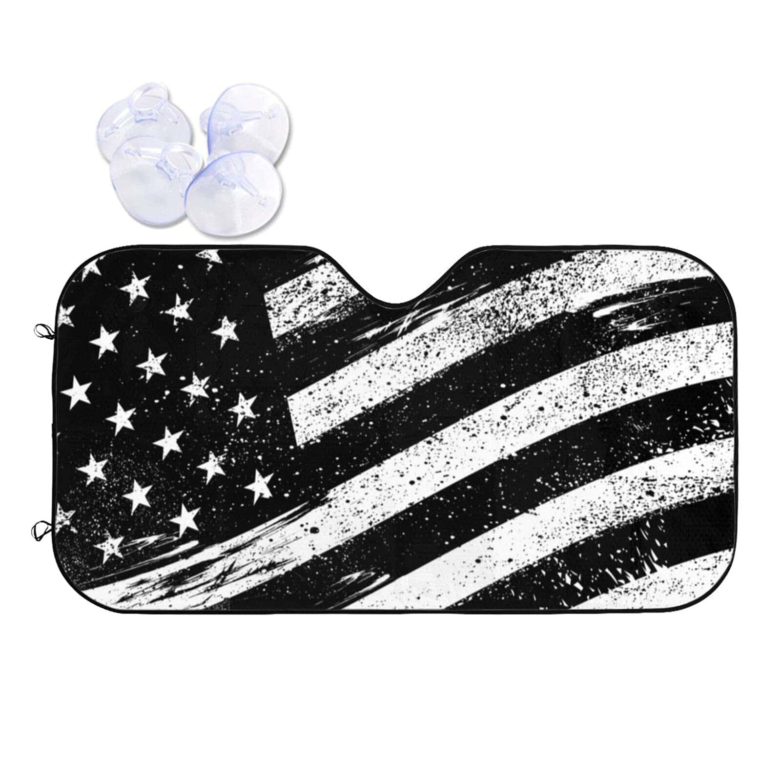 Parasol vintage con bandera de los Estados Unidos rayas