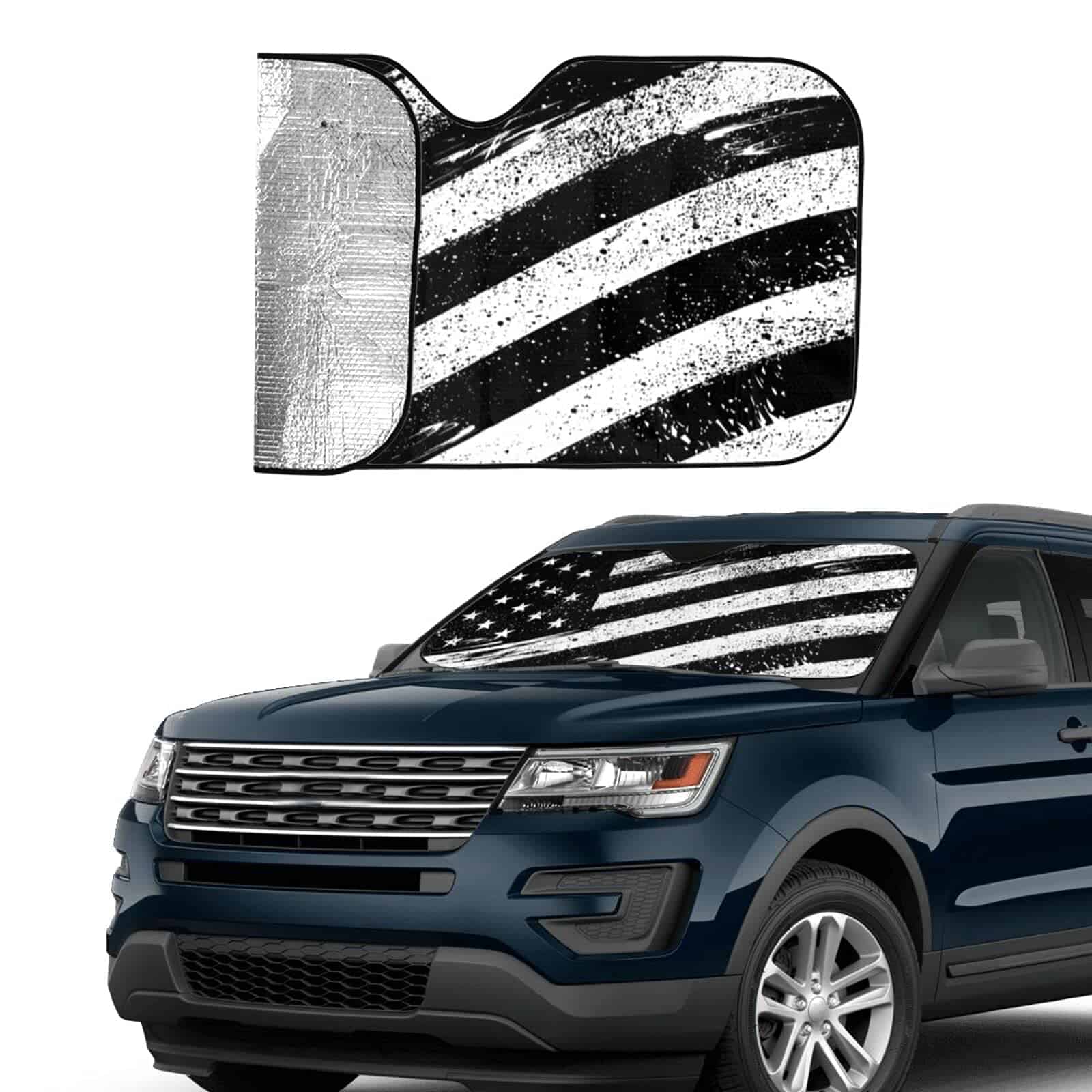 Parasol vintage con bandera de los Estados Unidos rayas - Imagen 5