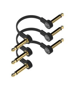 Cables de conexión planos para guitarra Rock -Black