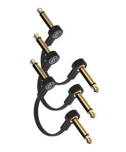 Cables de parche planos para guitarra Rock Stock (paquete