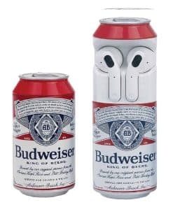 Auriculares inalámbricos Budweiser con estuche de carga en