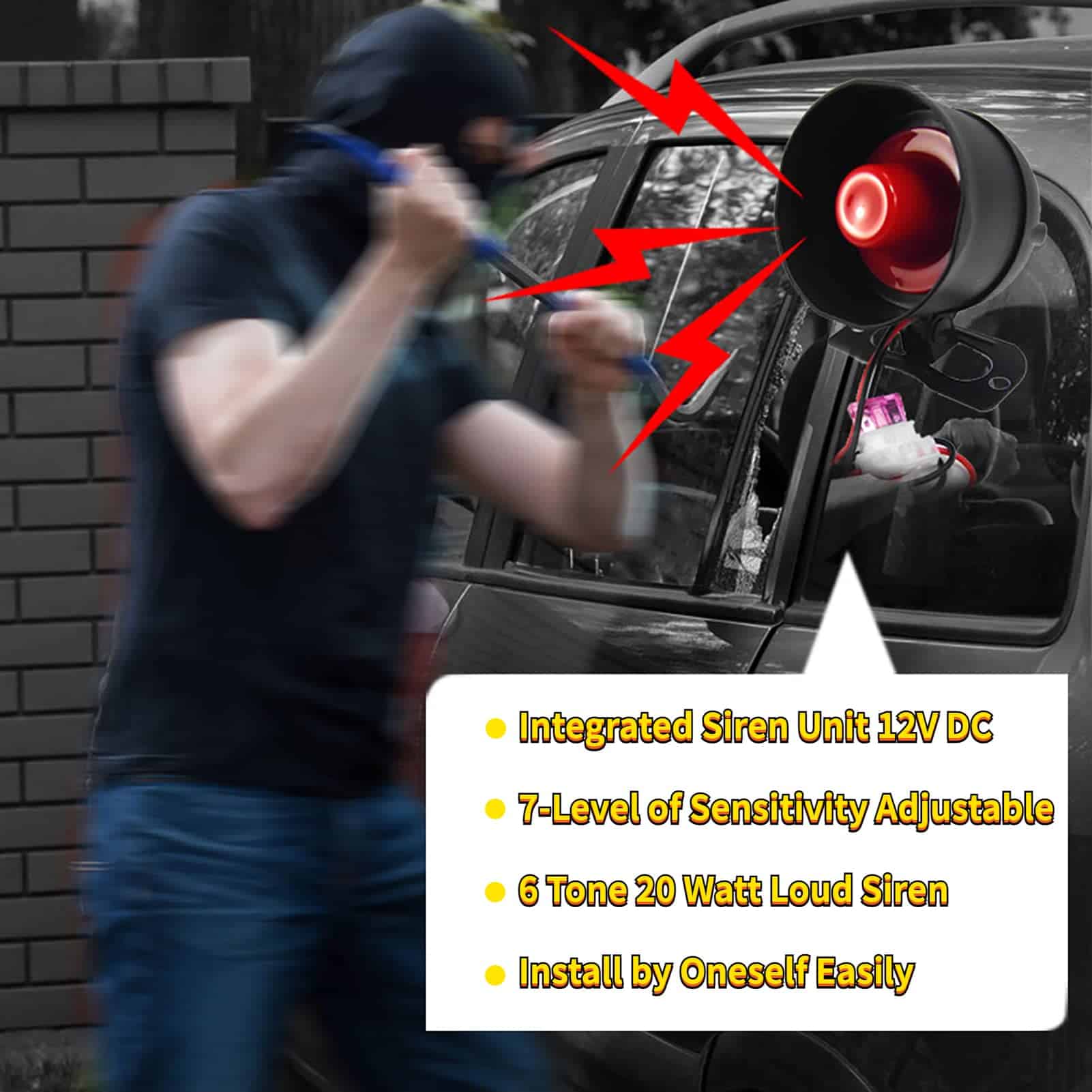 Alarma Sirena de Claxon para Automóvil CHADWICK, Sistema de - Imagen 3