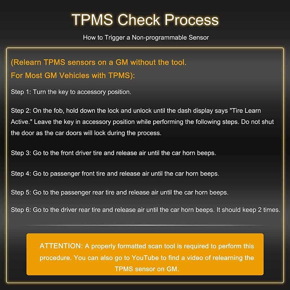 Sensor de Presión de Neumáticos GM 13586335 315MHZ Sensor - Imagen 6