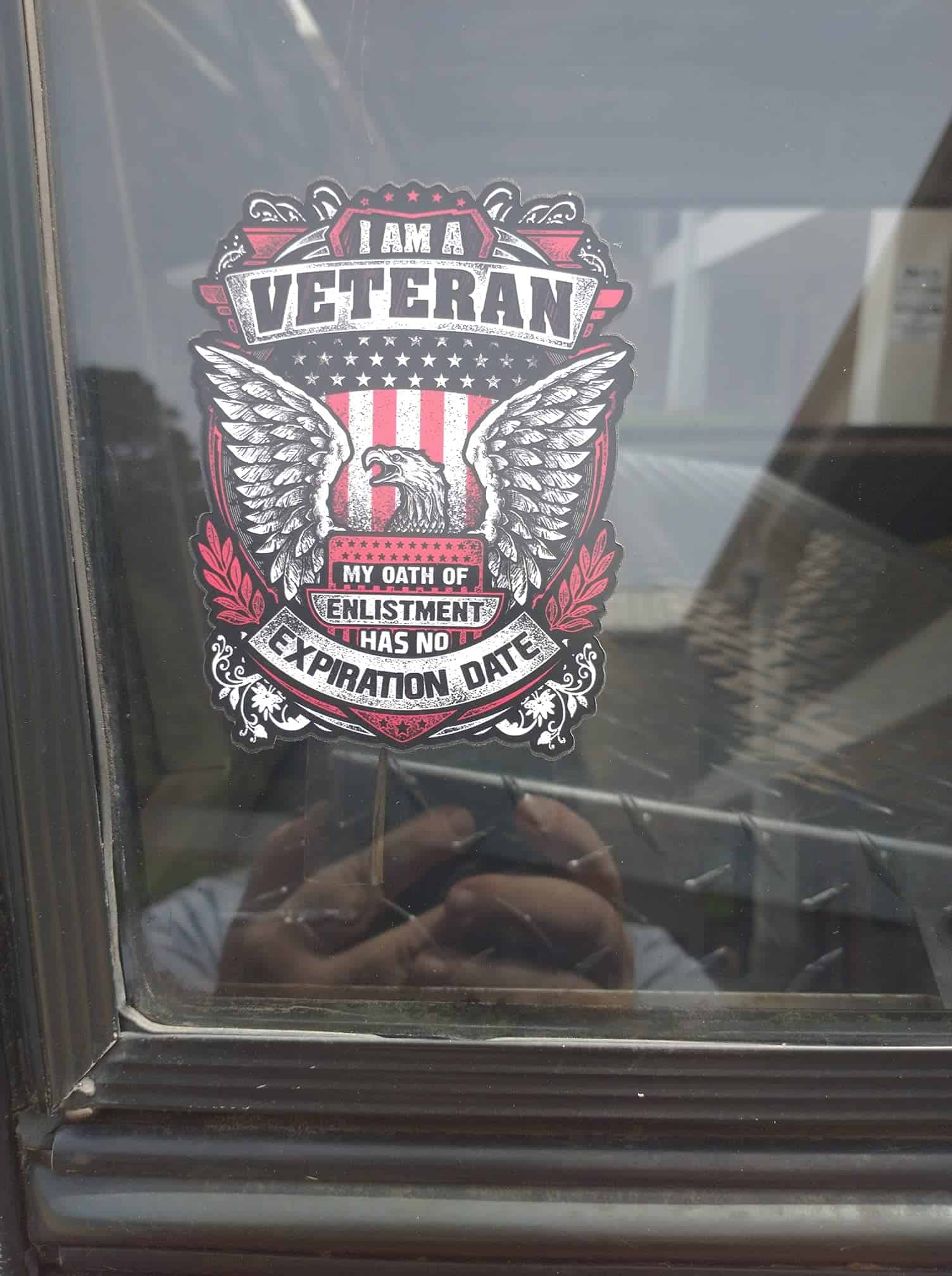 Calcomanía "I Am A Veteran My Oath of Enlistment Has No - Imagen 7