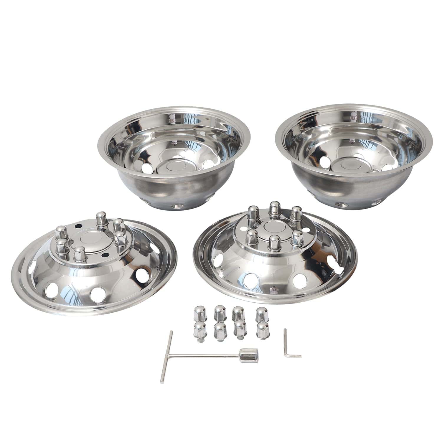 Simulador de llantas de acero inoxidable pulido JIUXI de 16