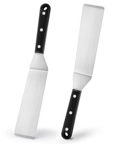 Juego de 2 Espátulas Metálicas Largas y Estrechas Leonyo,