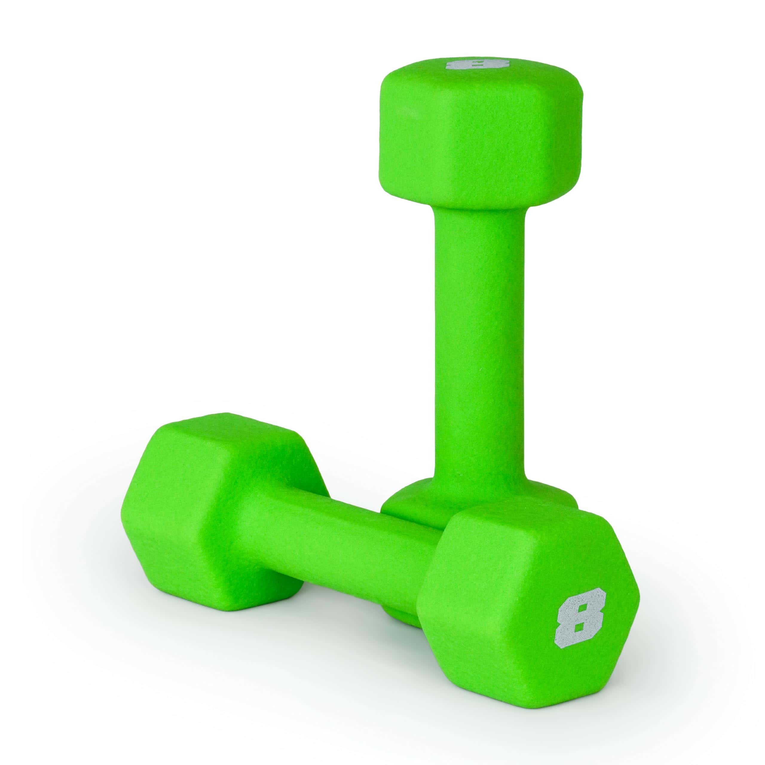 Pesas de Mancuernas de Neopreno CAP Barbell, Par de 8 lb,