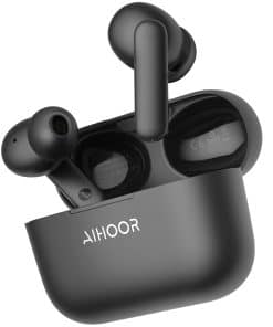 Audífonos inalámbricos AIHOOR para música -Negro Mate
