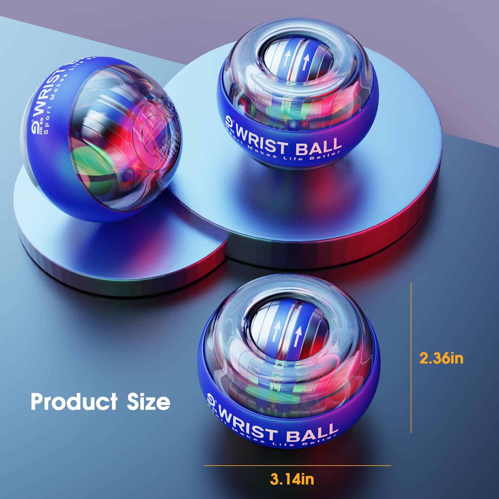 JIN BD Wrist Trainer Ball Auto-Start Strengthener - Imagen 4