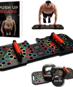 Tablero de Flexiones para Hombres y Mujeres -Negro