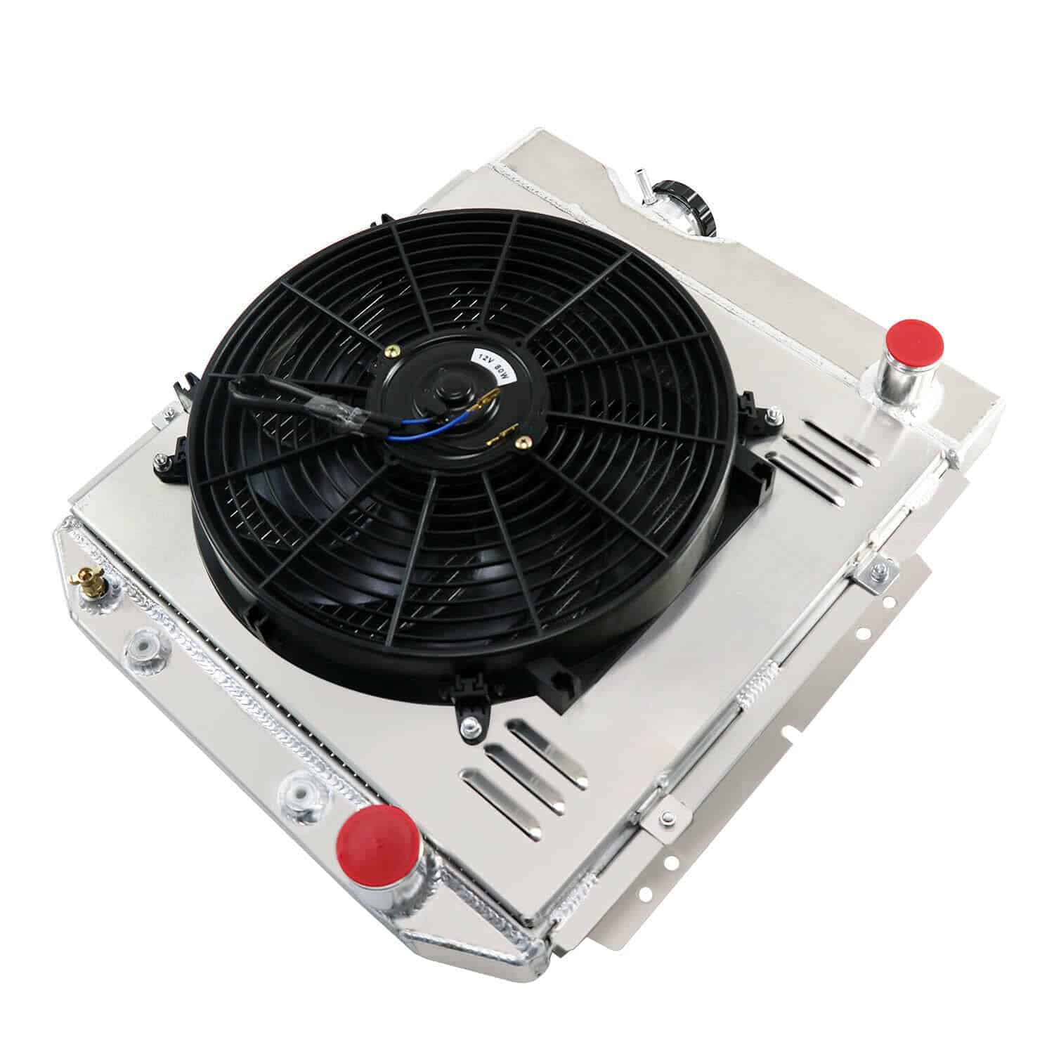 Radiador de aluminio de 4 filas + Ventilador + cubierta - Imagen 6