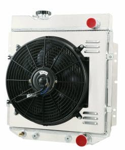 Radiador de aluminio de 4 filas + Ventilador + cubierta