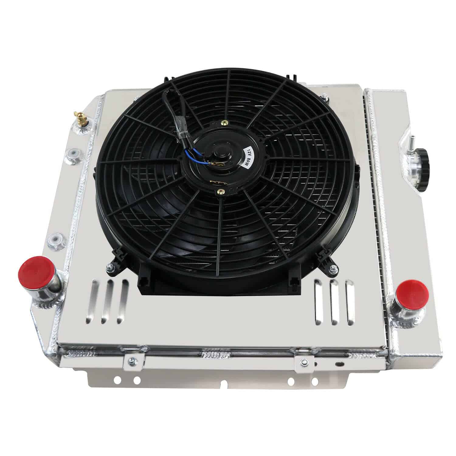 Radiador de aluminio de 4 filas + Ventilador + cubierta - Imagen 5